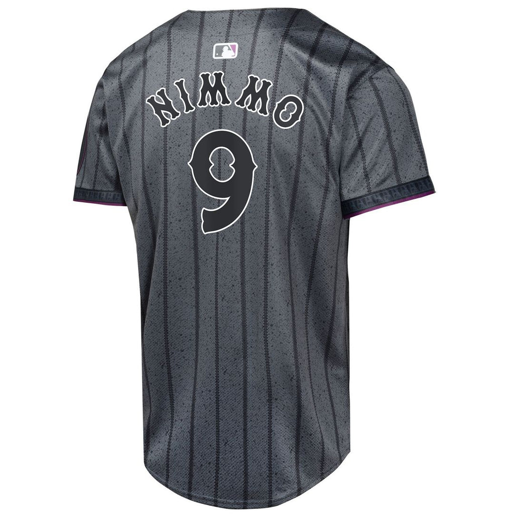 Brandon Nimmo New York Mets Nike Youth 2024 City Connect Limited Player Jersey - Graphite | MLB Fan Gear
