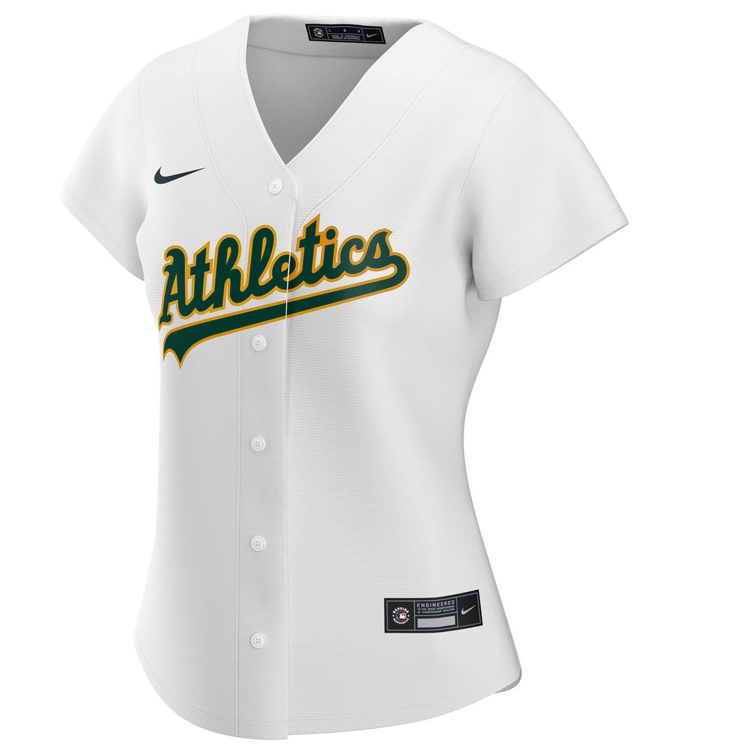 Athletics Nike Women's Home Replica Custom Jersey - White | MLB Fan Gear