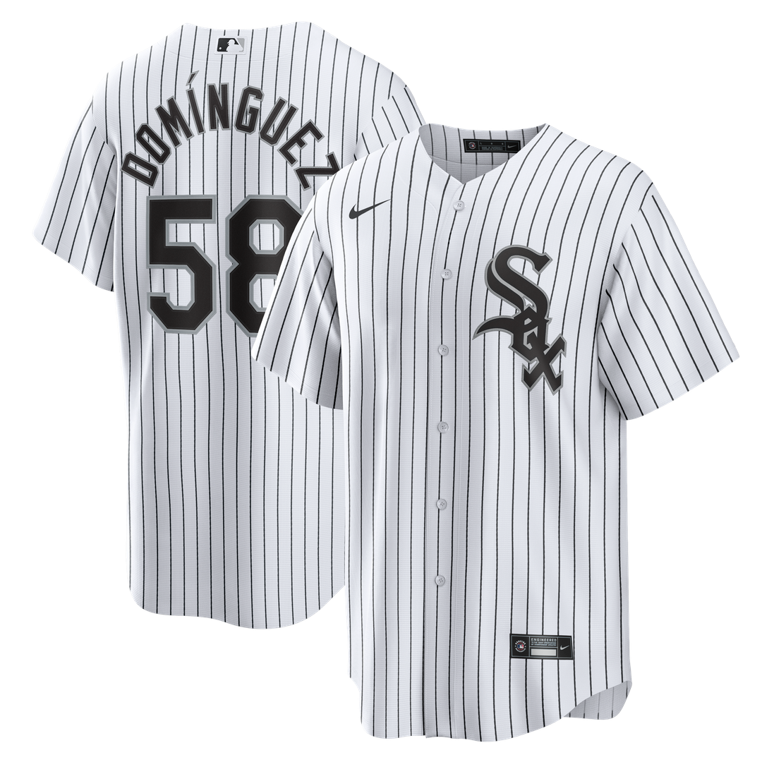 Seranthony Domínguez Chicago White Sox Nike Home Replica Jersey - White | MLB Fan Gear