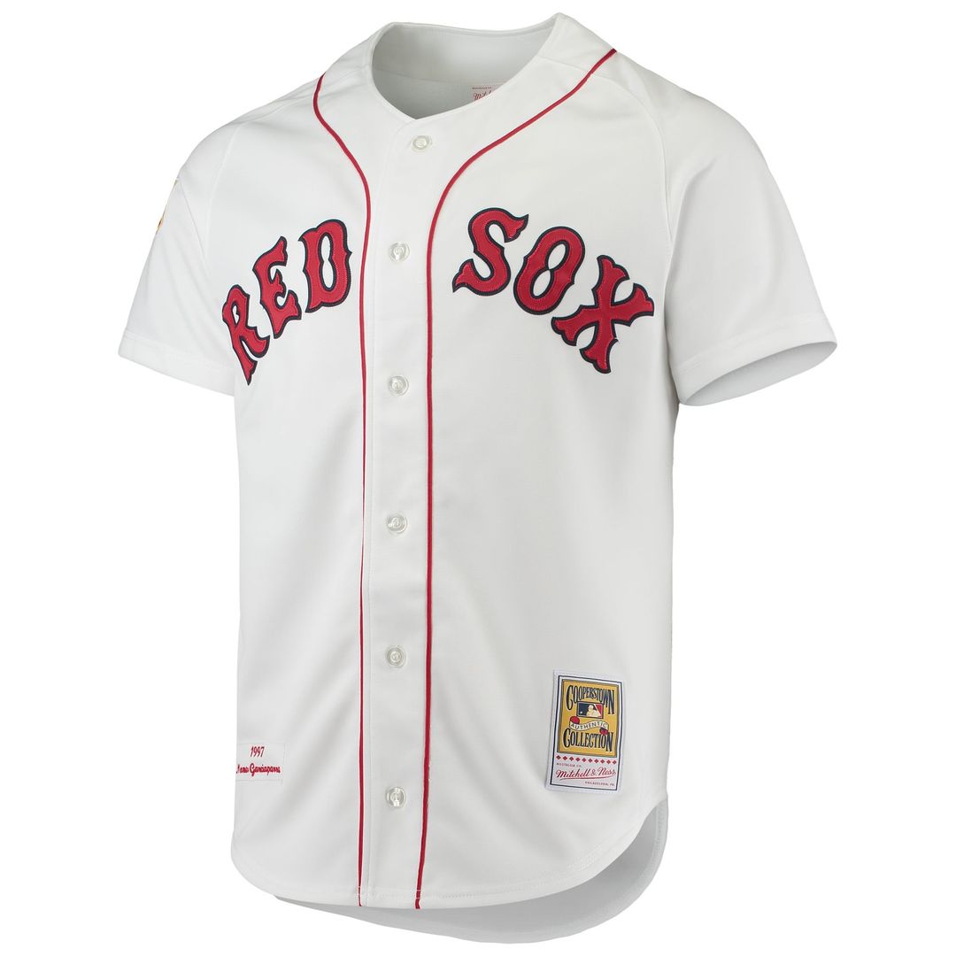 Nomar Garciaparra Boston Red Sox Mitchell & Ness 1997 Cooperstown Collection Authentic Jersey - White | MLB Fan Gear
