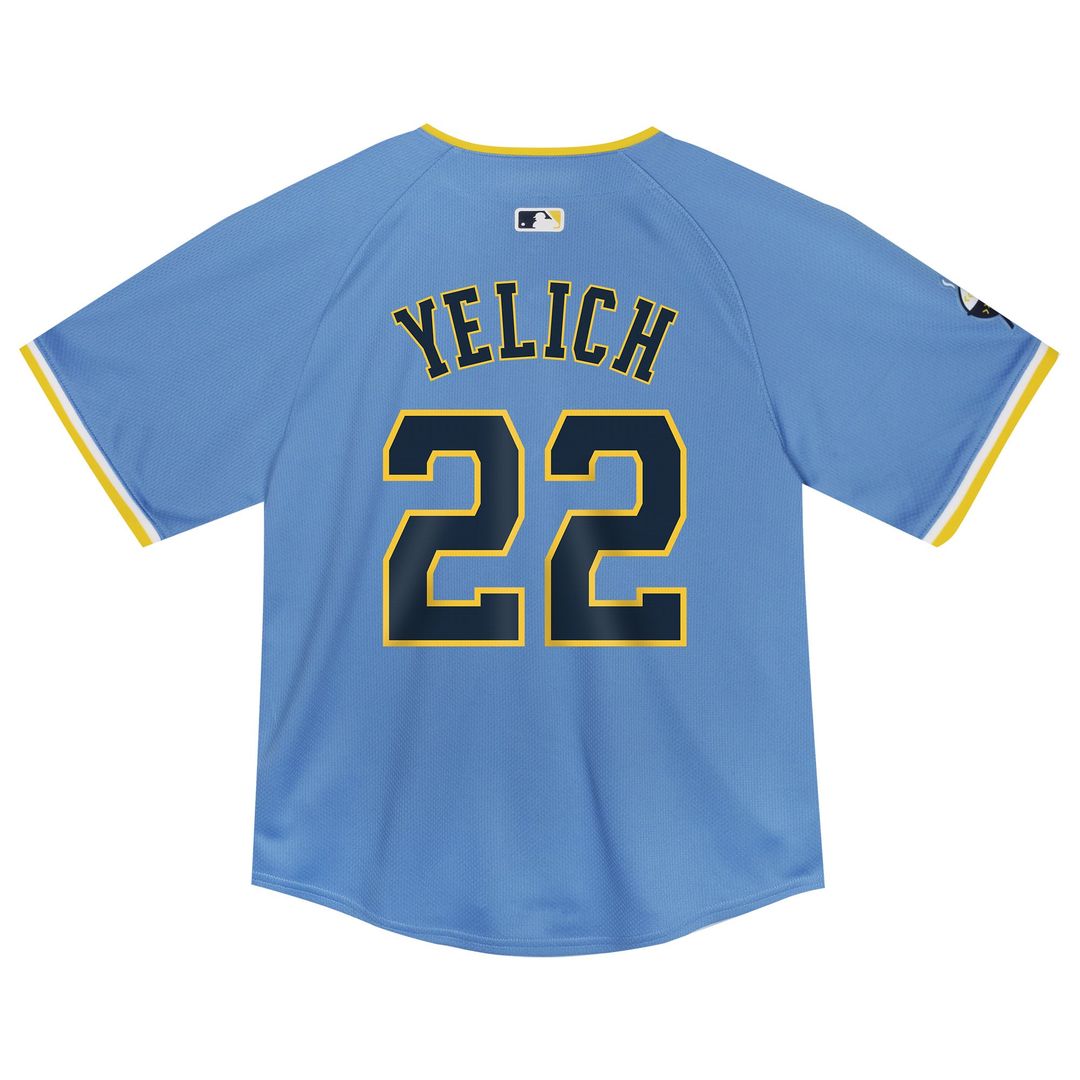 Christian Yelich Milwaukee Brewers Nike Toddler City Connect Limited Player Jersey - Powder Blue | MLB Fan Gear