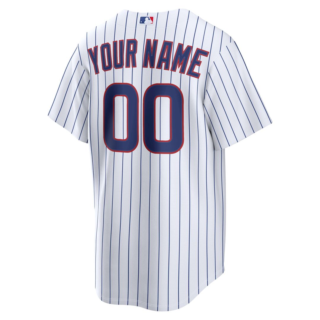 Chicago Cubs Nike Home Replica Custom Jersey - White | MLB Fan Gear