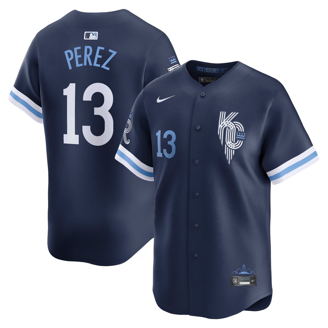 Salvador Perez Kansas City Royals Nike City Connect Limited Jersey - Navy | MLB Fan Gear