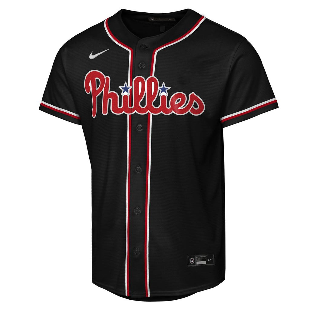 Bryce Harper Philadelphia Phillies Nike Youth Fashion Replica Player Jersey - Black | MLB Fan Gear