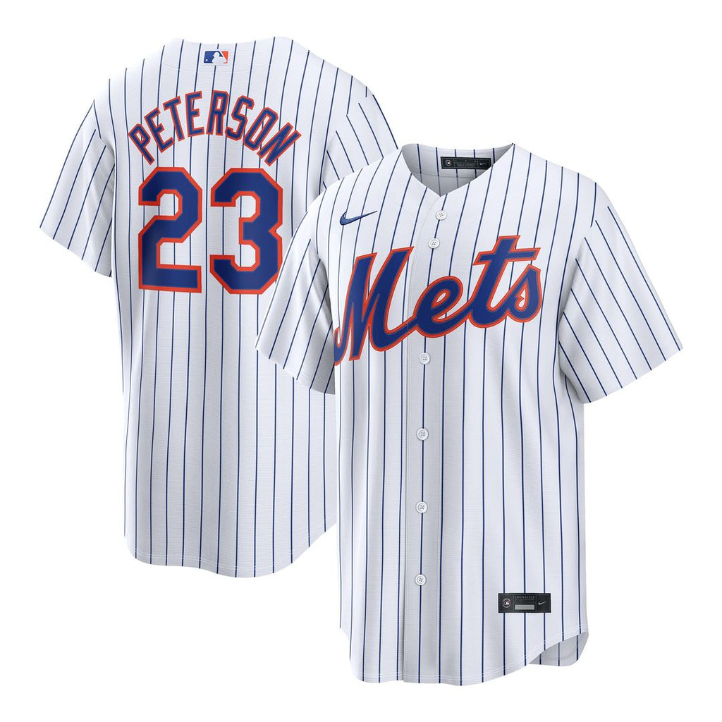 David Peterson New York Mets Nike Home Replica Jersey - White | MLB Fan Gear