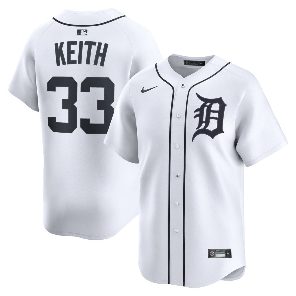 Colt Keith Detroit Tigers Nike Home Limited Player Jersey - White | MLB Fan Gear