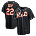 Juan Soto New York Mets Nike Fashion Replica Black Out Jersey | MLB Fan Gear