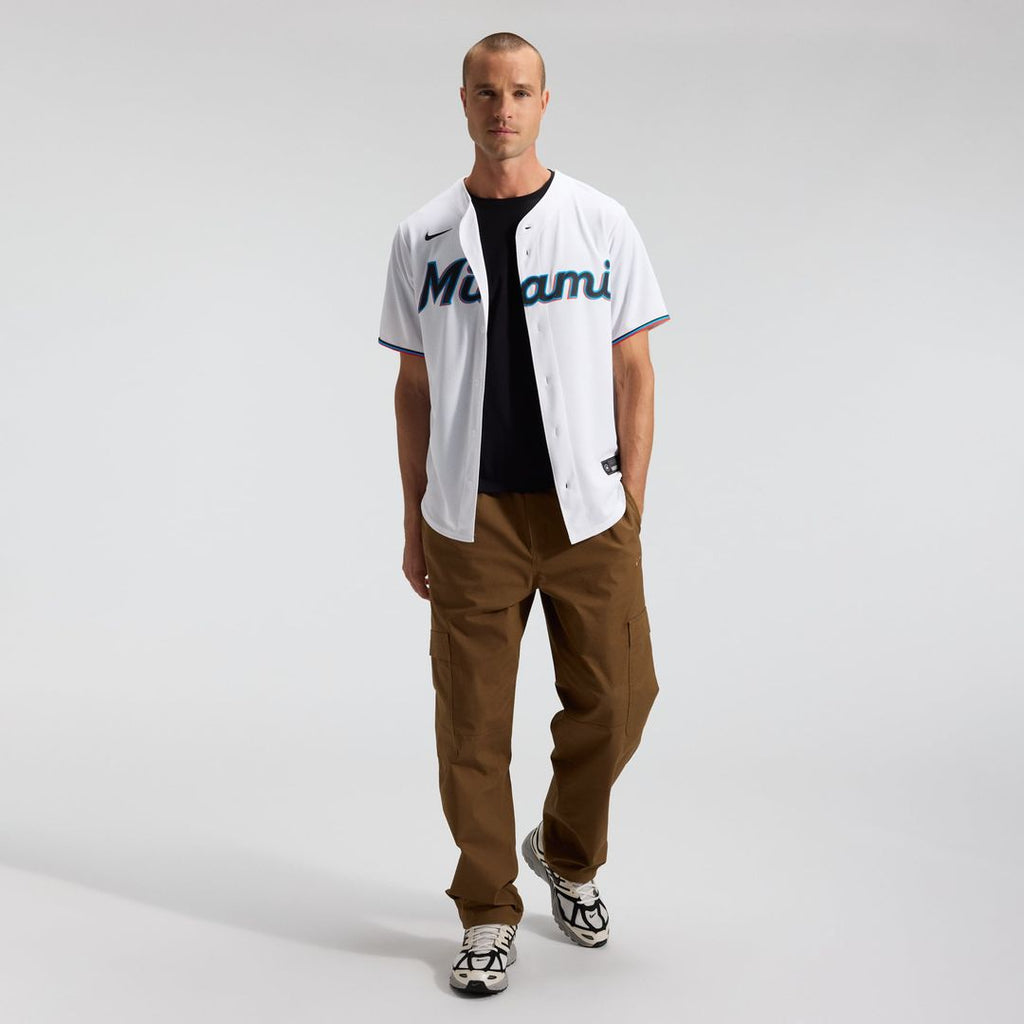 Miami Marlins Nike Home Replica Team Jersey - White | MLB Fan Gear