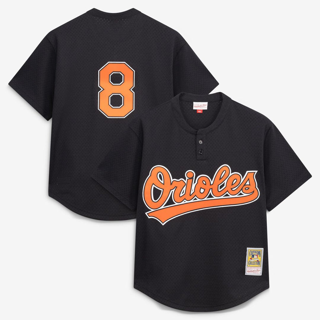 Cal Ripken Jr. Baltimore Orioles Mitchell & Ness Authentic Batting Practice Jersey - Black | MLB Fan Gear