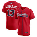 Ronald Acuña Jr. Atlanta Braves Nike Alternate 2 Elite Jersey - Red | MLB Fan Gear
