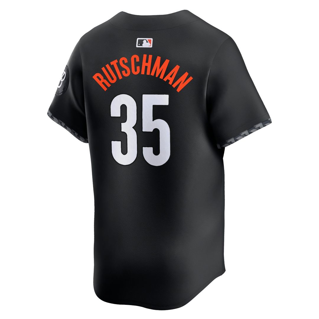 Adley Rutschman Baltimore Orioles Nike City Connect Limited Player Jersey - Black | MLB Fan Gear