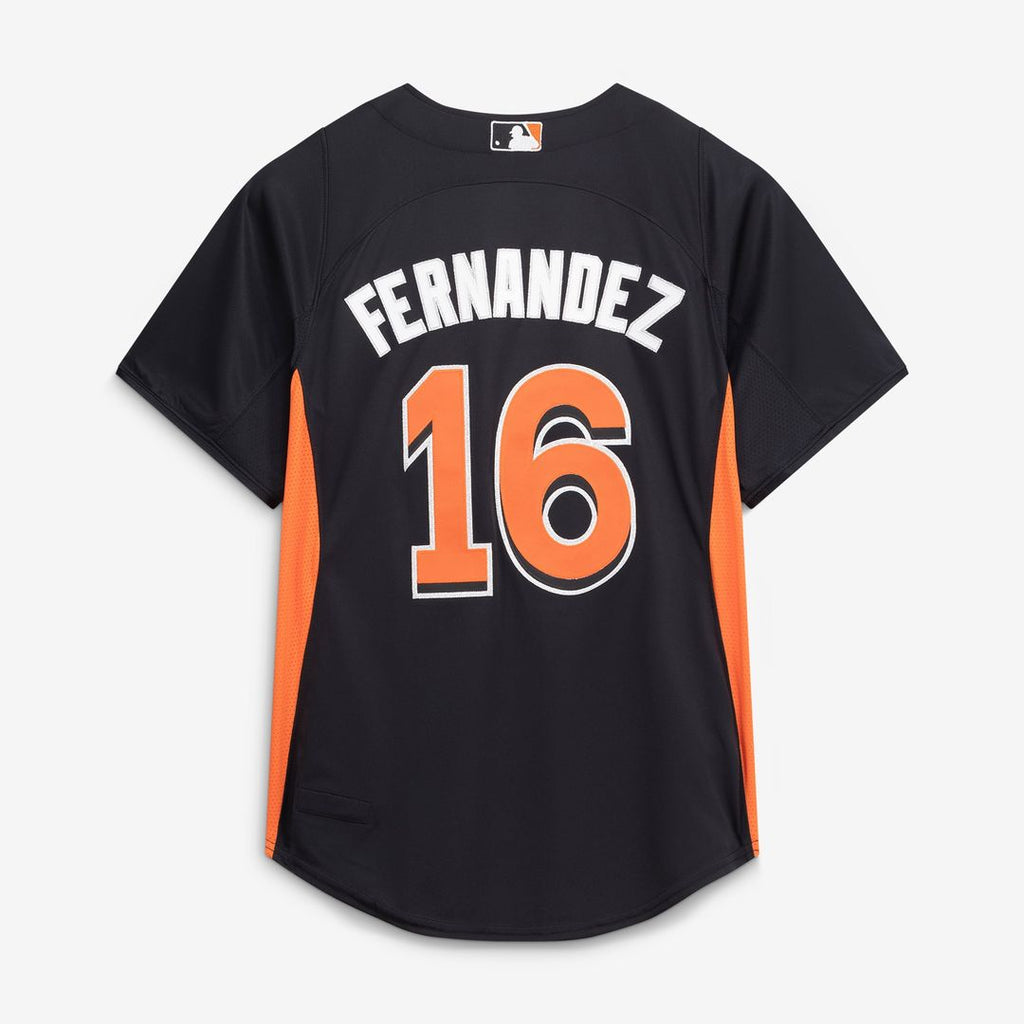 Jose Fernandez Miami Marlins Mitchell & Ness Authentic Batting Practice Jersey - Black | MLB Fan Gear