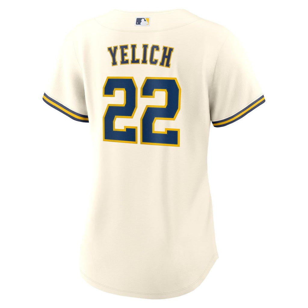 Christian Yelich Milwaukee Brewers Nike Women's Home Replica Jersey - White | MLB Fan Gear
