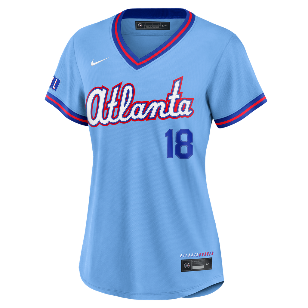 Mike Yastrzemski Atlanta Braves Nike Women's 2026 City Connect Stadium Jersey - Powder Blue | MLB Fan Gear