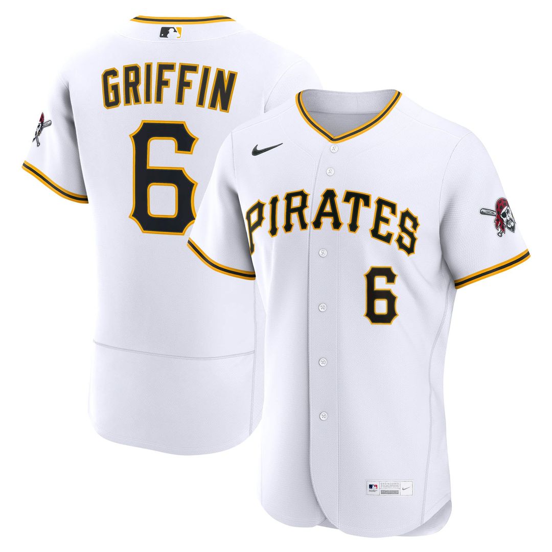 Konnor Griffin Pittsburgh Pirates Nike Home Authentic Jersey - White | MLB Fan Gear