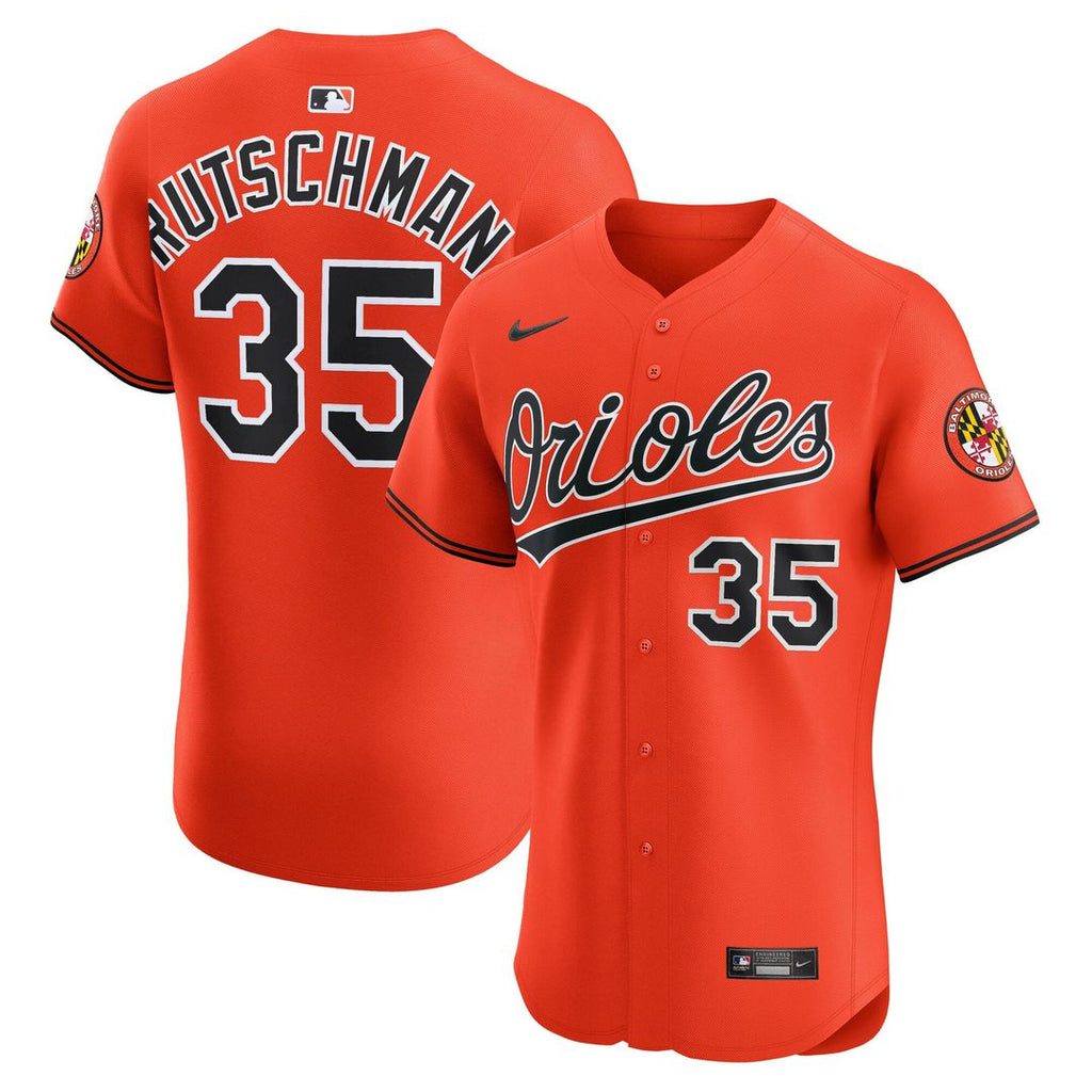 Adley Rutschman Baltimore Orioles Nike Alternate 2 Elite Jersey - Orange | MLB Fan Gear