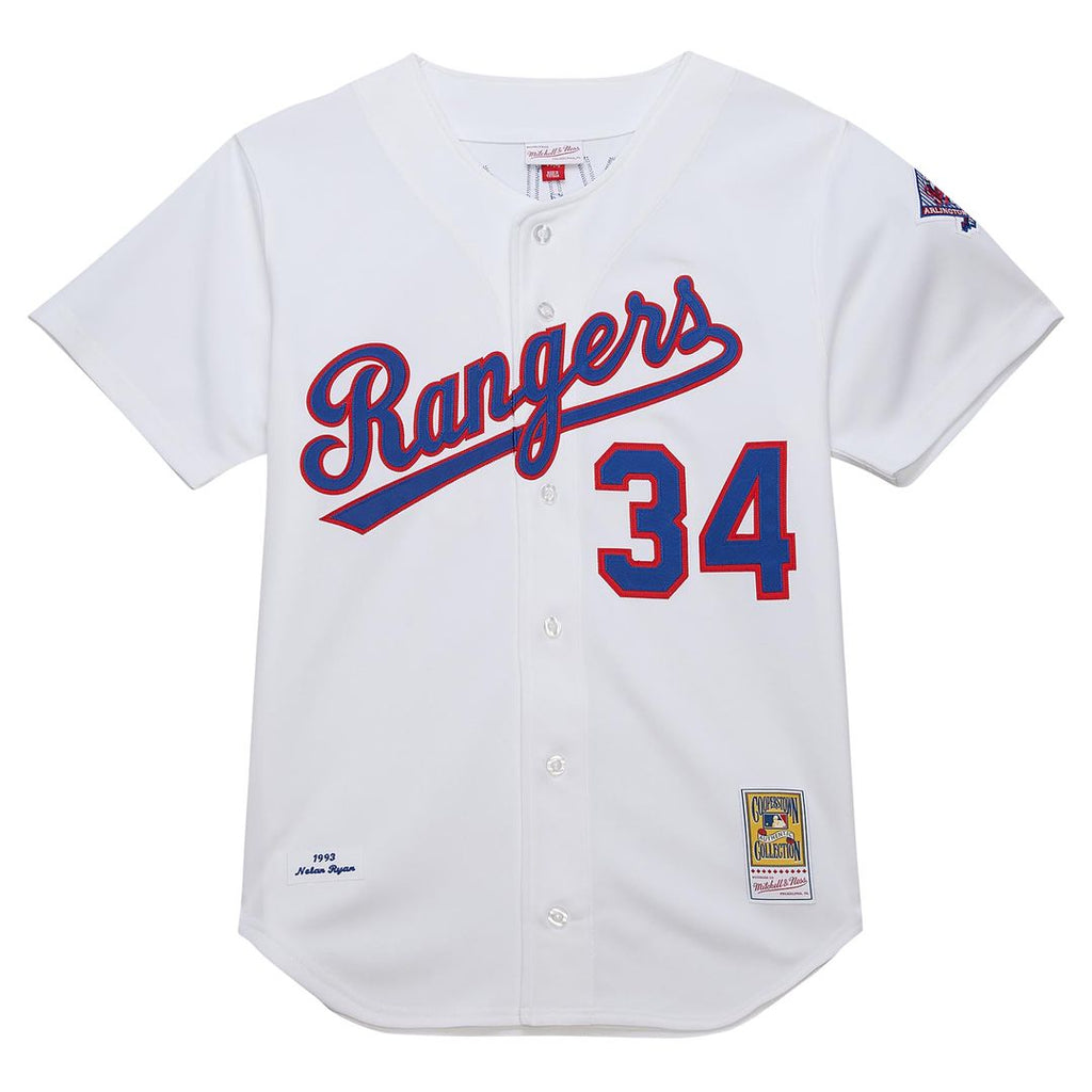 Nolan Ryan Texas Rangers Mitchell & Ness 1993 Cooperstown Collection Authentic Jersey - White | MLB Fan Gear