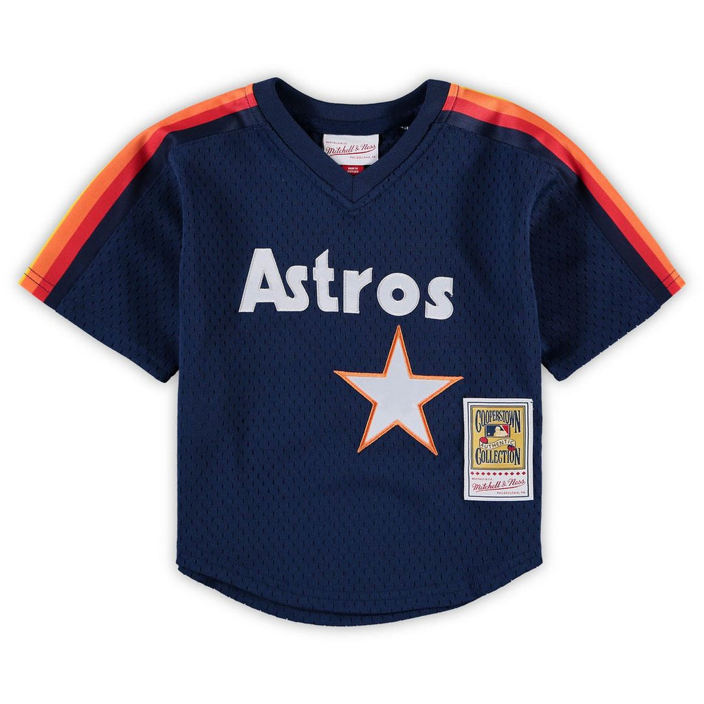 Nolan Ryan Houston Astros Mitchell & Ness Preschool & Toddler Cooperstown Collection Mesh Batting Practice Jersey - Navy | MLB Fan Gear