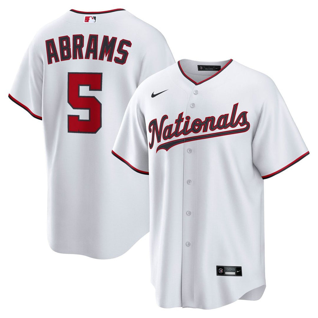 CJ Abrams Washington Nationals Nike Home Replica Jersey - White | MLB Fan Gear
