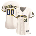 Milwaukee Brewers Nike Women's Home Limited Custom Jersey - Cream | MLB Fan Gear