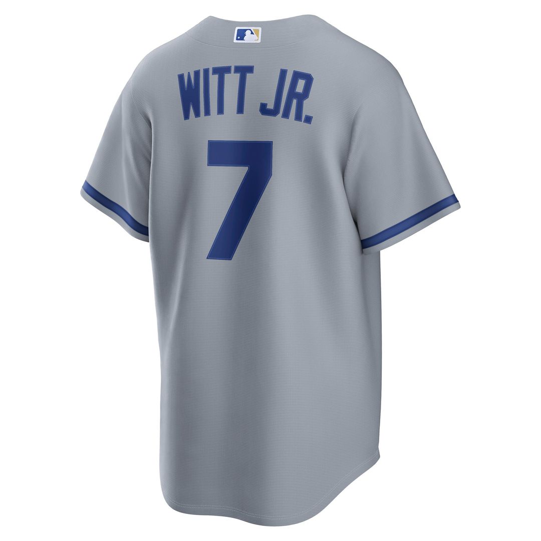 Bobby Witt Jr. Kansas City Royals Nike Road Replica Jersey - Gray | MLB Fan Gear