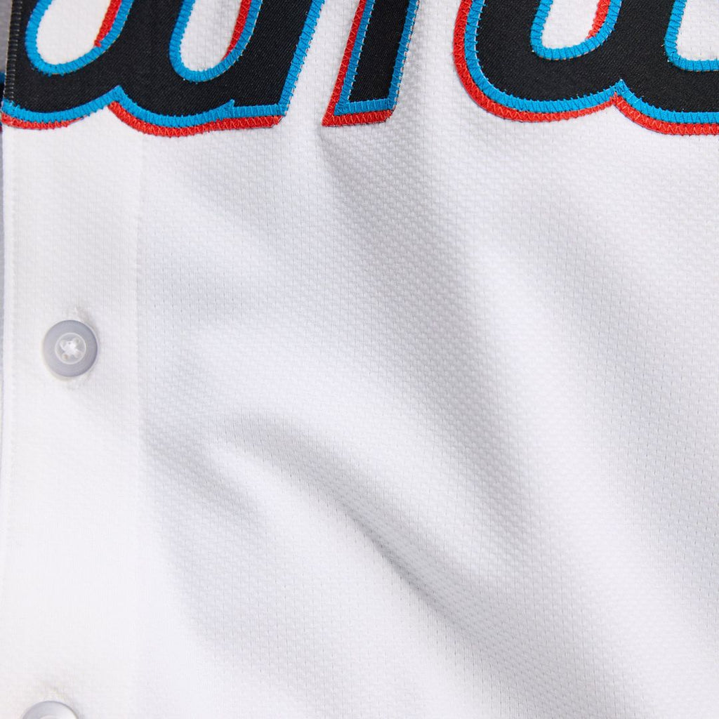 Miami Marlins Nike Home Elite Jersey - White | MLB Fan Gear