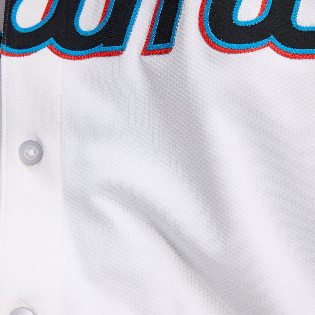 Miami Marlins Nike Home Elite Jersey - White | MLB Fan Gear