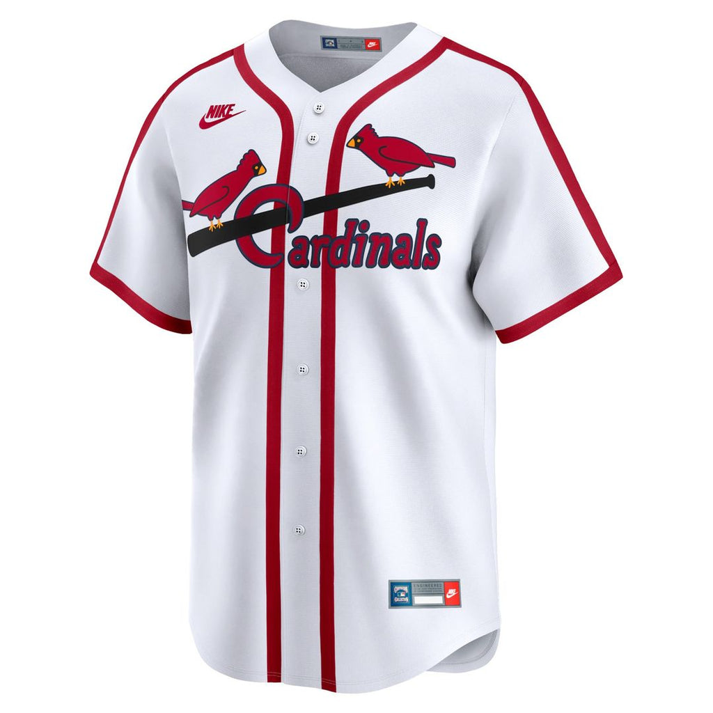 St. Louis Cardinals Nike Cooperstown Collection Limited Jersey - White | MLB Fan Gear