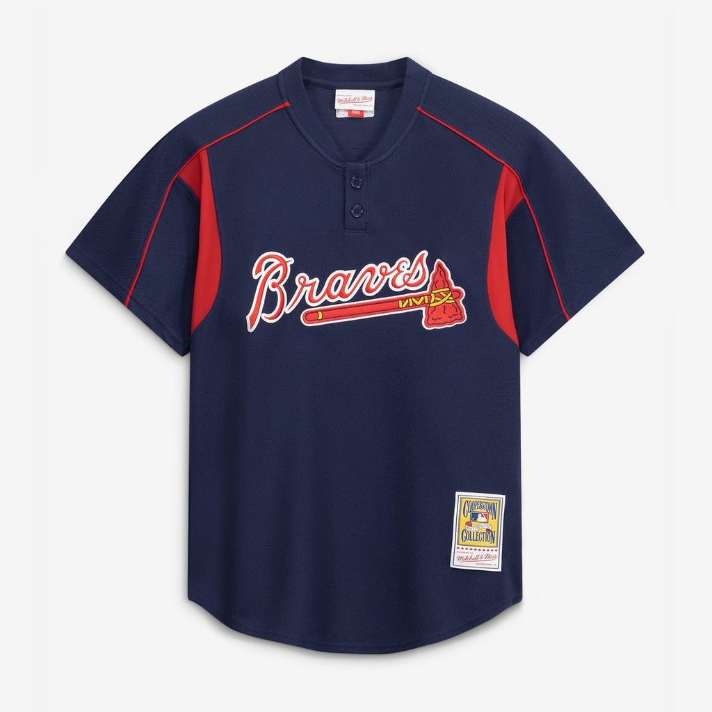 Chipper Jones Atlanta Braves Mitchell & Ness Authentic Batting Practice Jersey - Navy | MLB Fan Gear