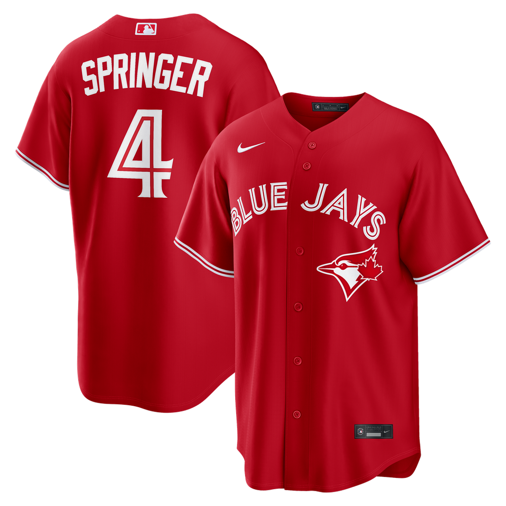 George Springer Toronto Blue Jays Nike Canada Day Replica Jersey - Red | MLB Fan Gear