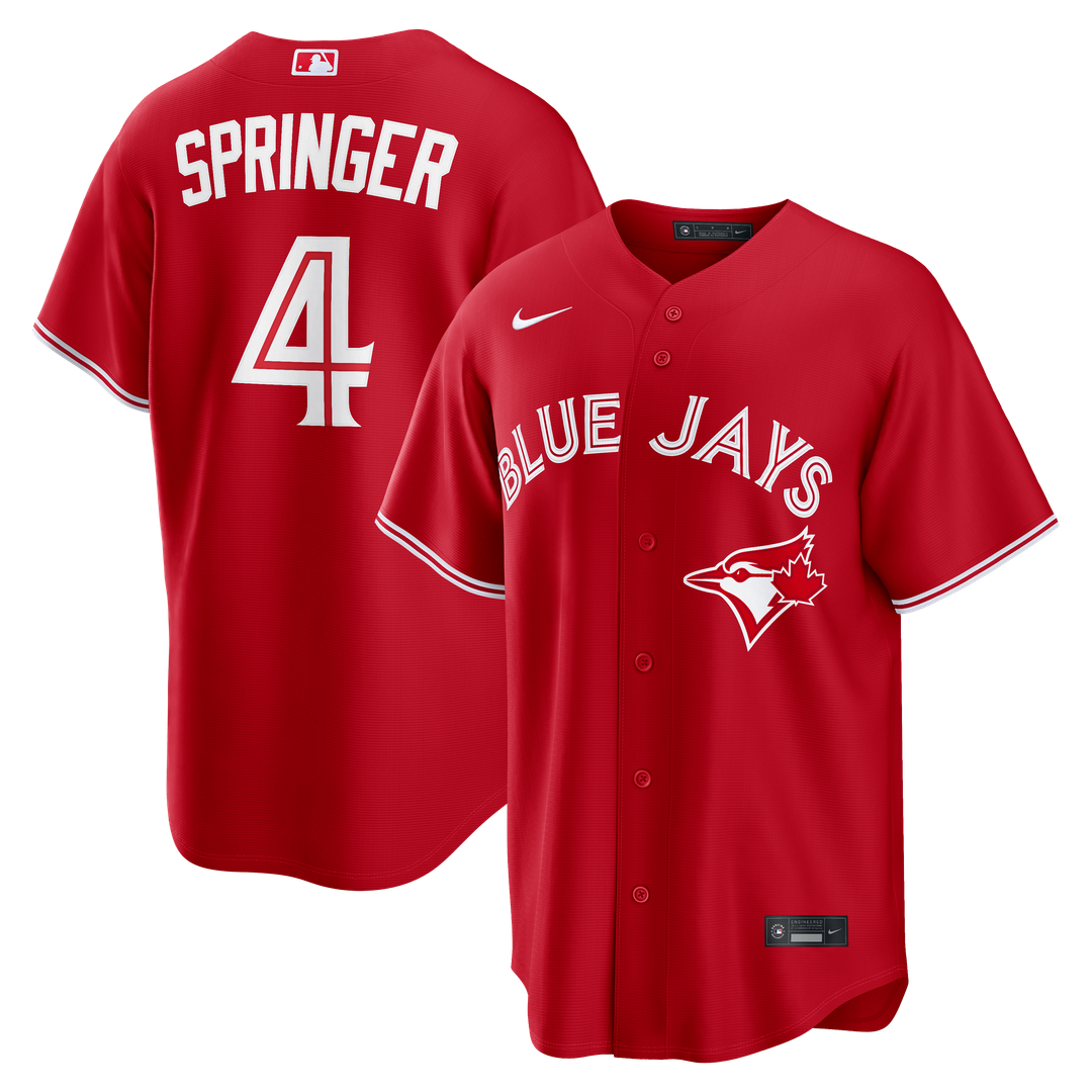 George Springer Toronto Blue Jays Nike Canada Day Replica Jersey - Red | MLB Fan Gear