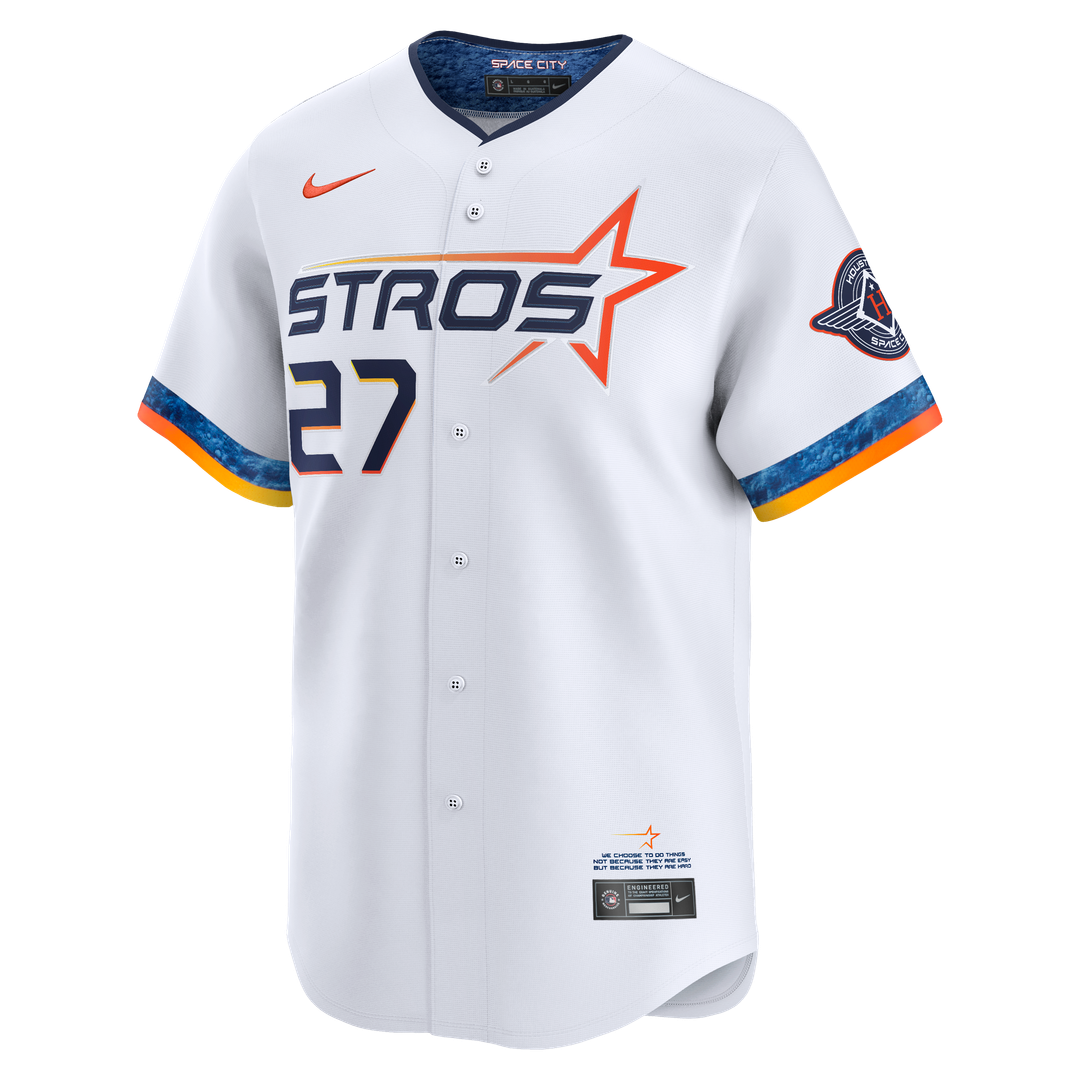 Jose Altuve Houston Astros Nike 2025 City Connect Limited Player Jersey - White | MLB Fan Gear