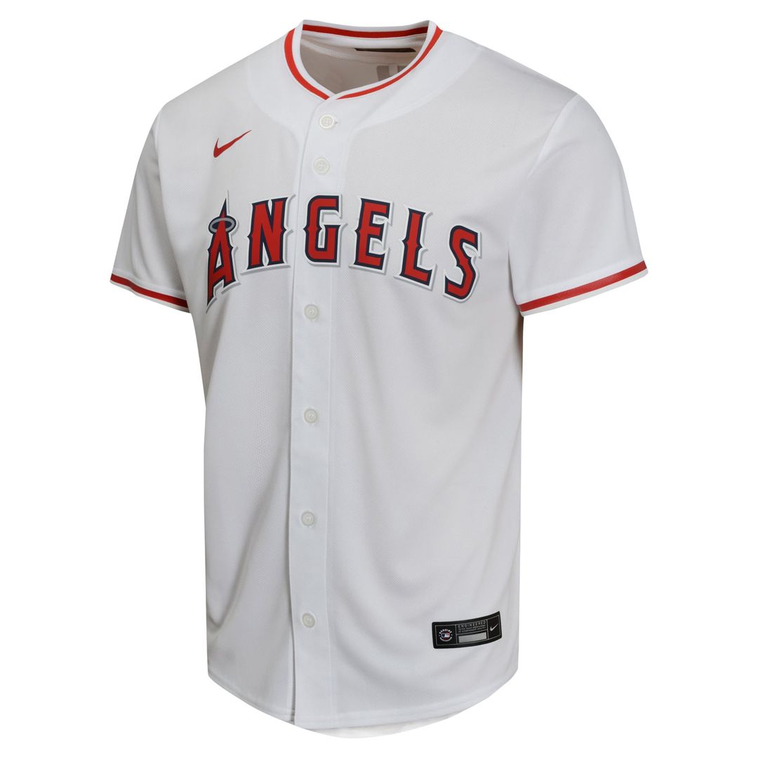 Mike Trout Los Angeles Angels Nike Youth Home Game Player Jersey - White | MLB Fan Gear