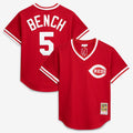 Johnny Bench Cincinnati Reds Mitchell & Ness Authentic Batting Practice Jersey - Scarlet | MLB Fan Gear