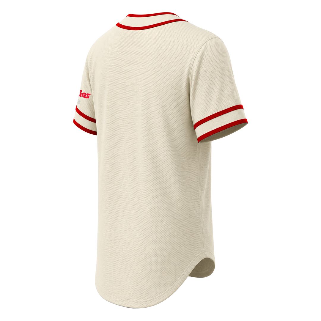 Philadelphia Phillies Stitches Throwback Fashion Jersey - Natural | MLB Fan Gear