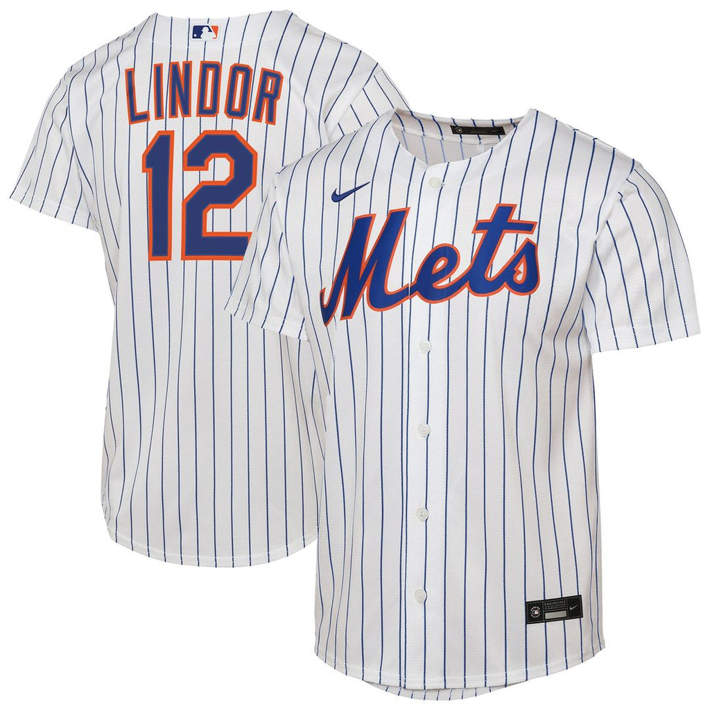 Francisco Lindor New York Mets Nike Youth Home Replica Player Jersey - White | MLB Fan Gear