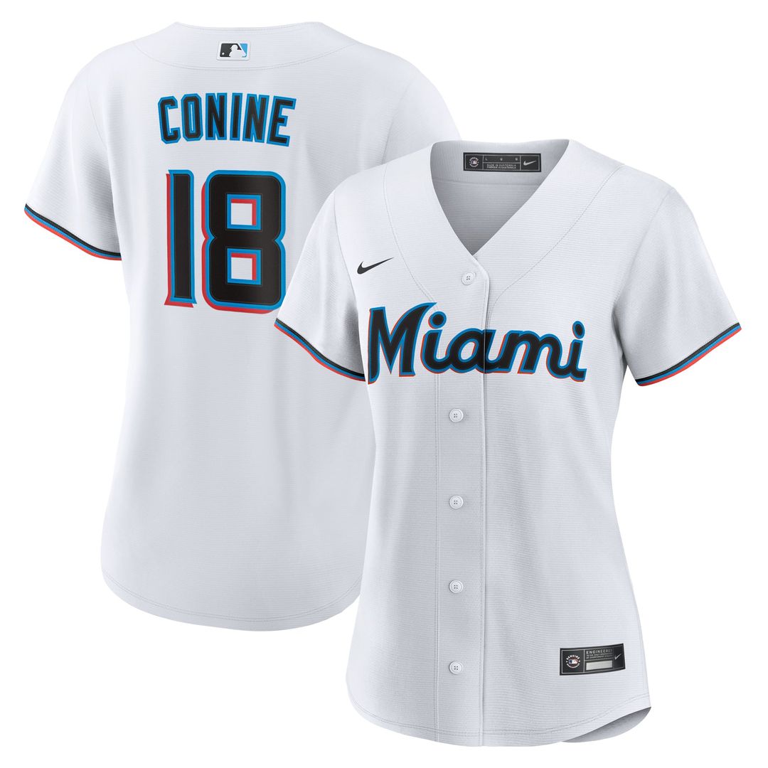 Griffin Conine Miami Marlins Nike Women's Home Replica Jersey - White | MLB Fan Gear