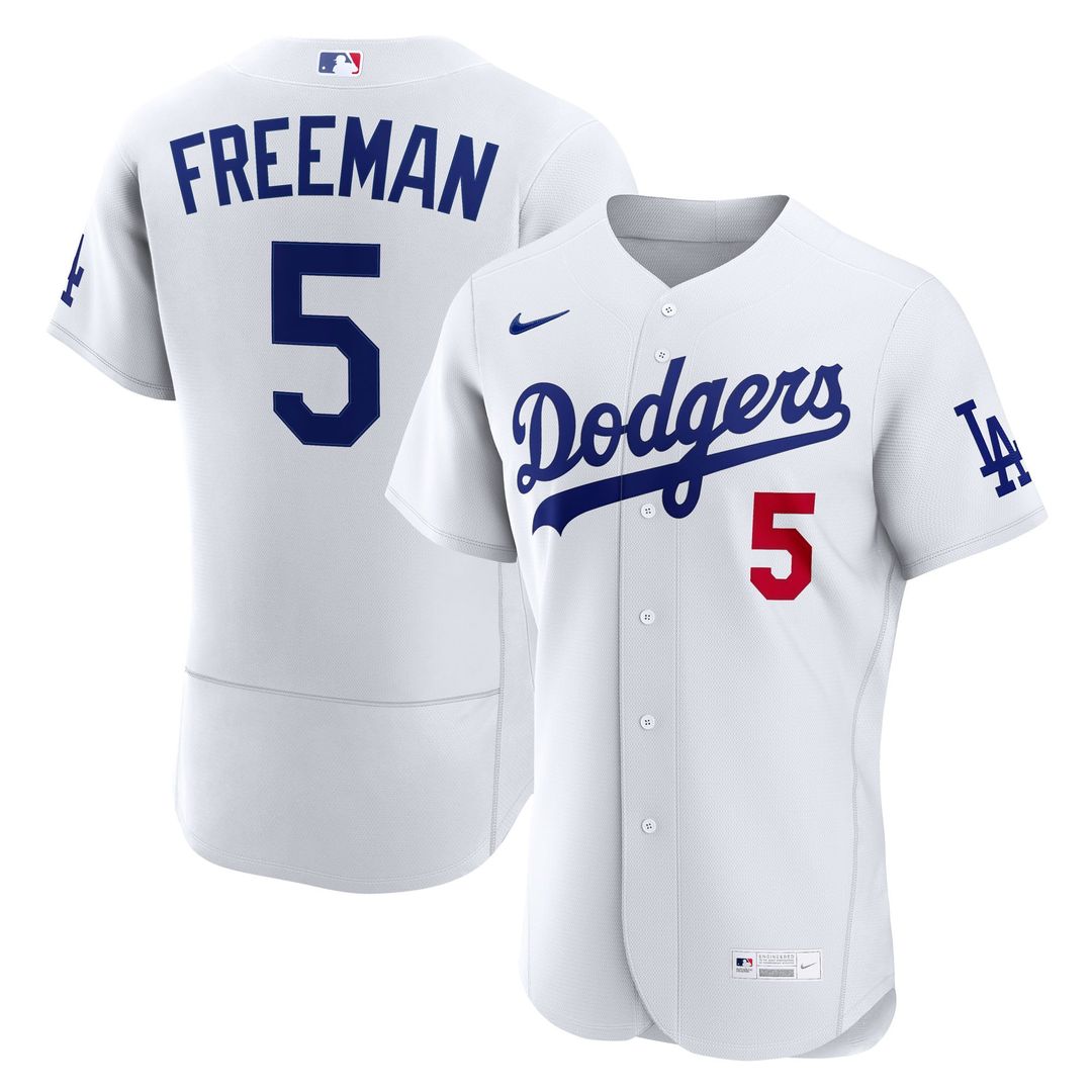 Freddie Freeman Los Angeles Dodgers Nike Home Authentic Jersey - White | MLB Fan Gear