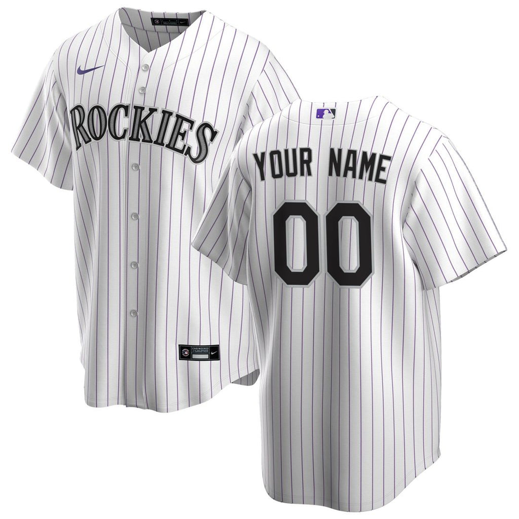 Colorado Rockies Nike Home Replica Custom Jersey - White | MLB Fan Gear