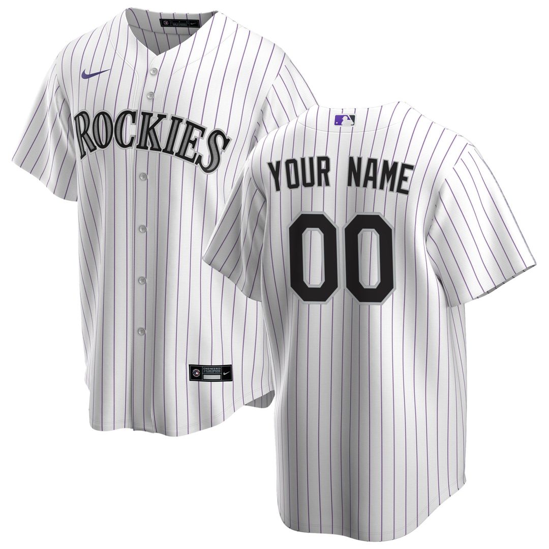 Colorado Rockies Nike Home Replica Custom Jersey - White | MLB Fan Gear