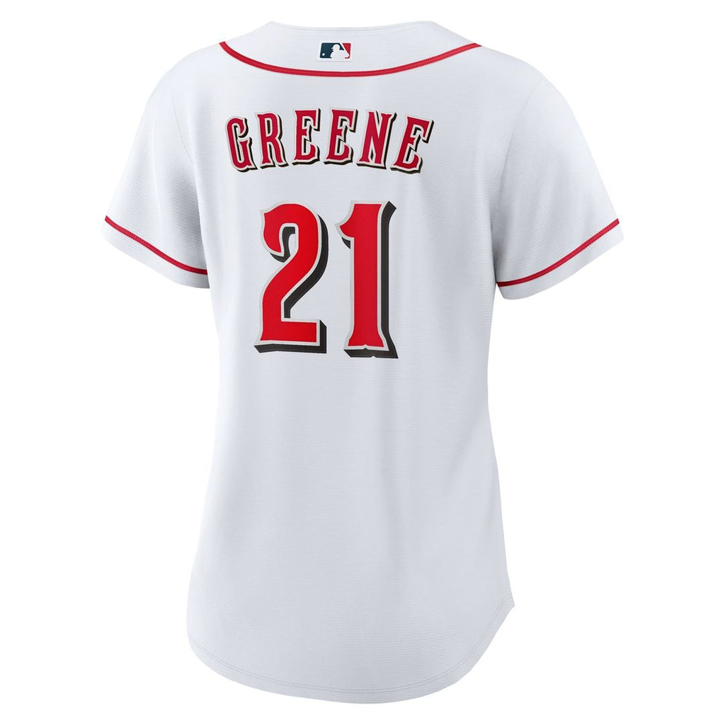 Hunter Greene Cincinnati Reds Nike Women's Home Replica Jersey - White | MLB Fan Gear