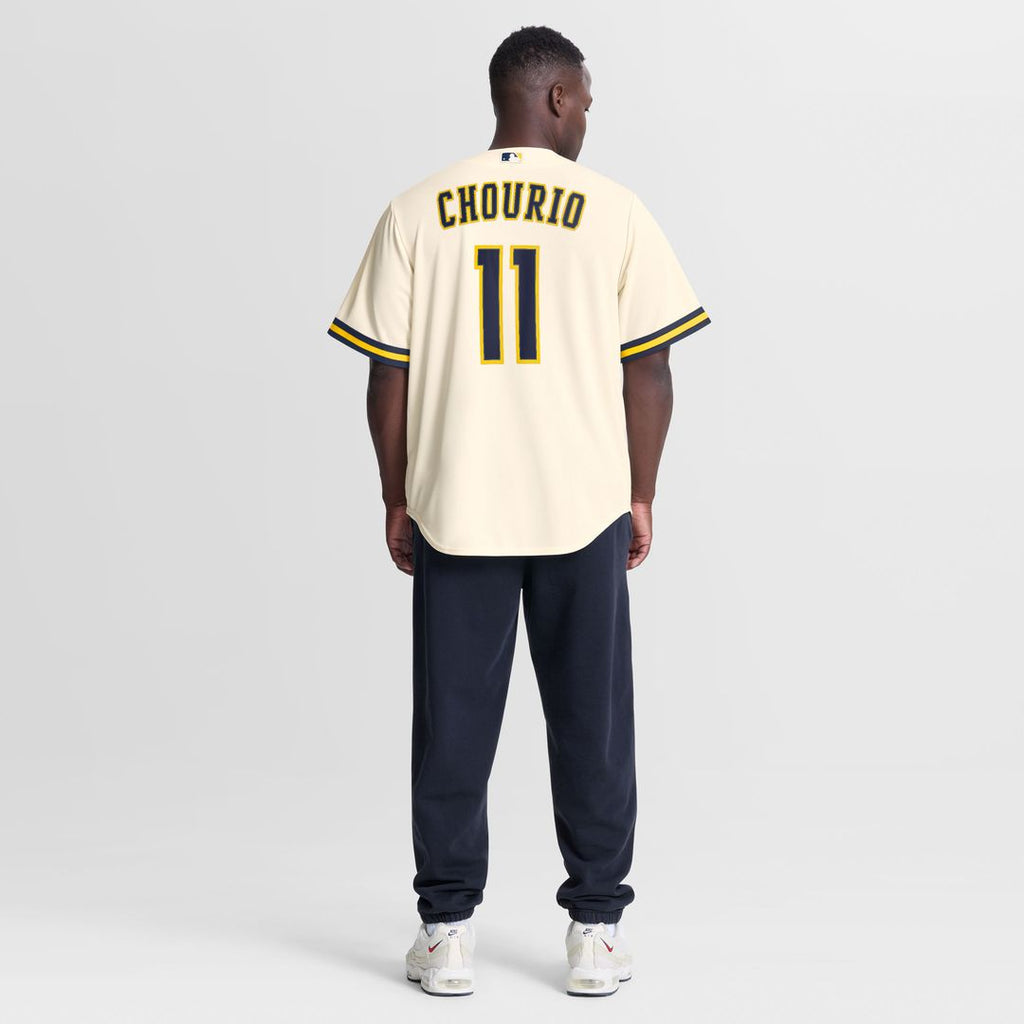 Jackson Chourio Milwaukee Brewers Nike Home Replica Jersey - Cream | MLB Fan Gear