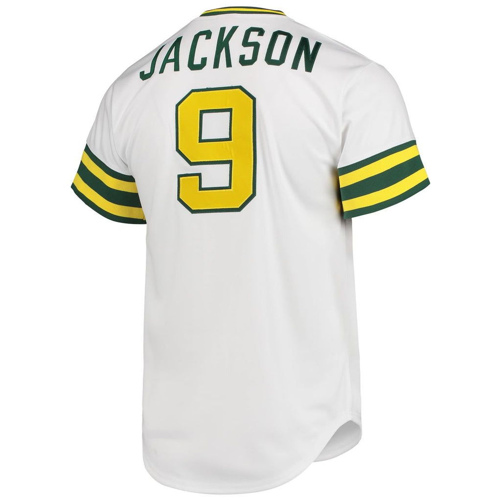 Reggie Jackson Athletics Mitchell & Ness 1972 Cooperstown Collection Authentic Jersey - White | MLB Fan Gear