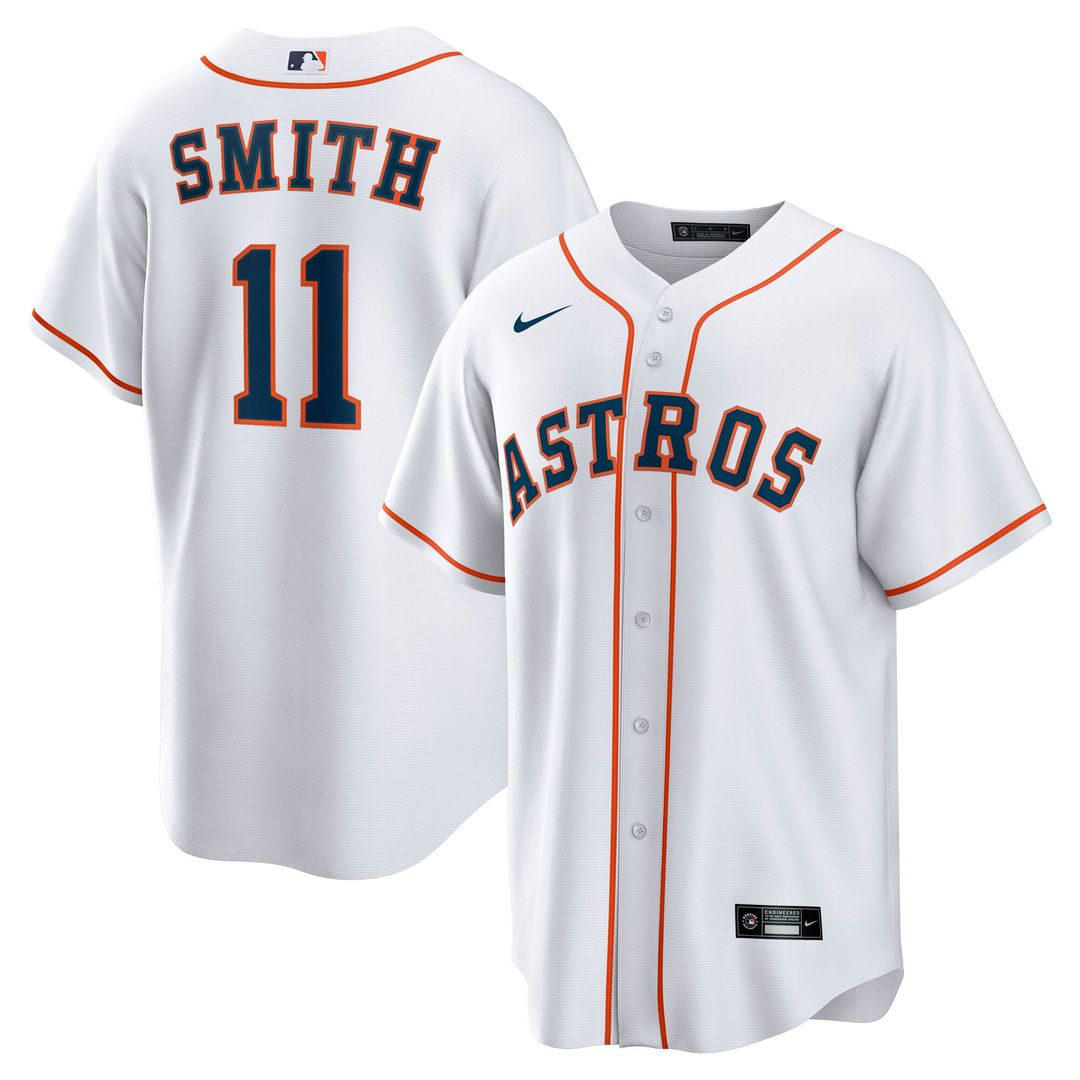 Cam Smith Houston Astros Nike Home Replica Jersey - White | MLB Fan Gear