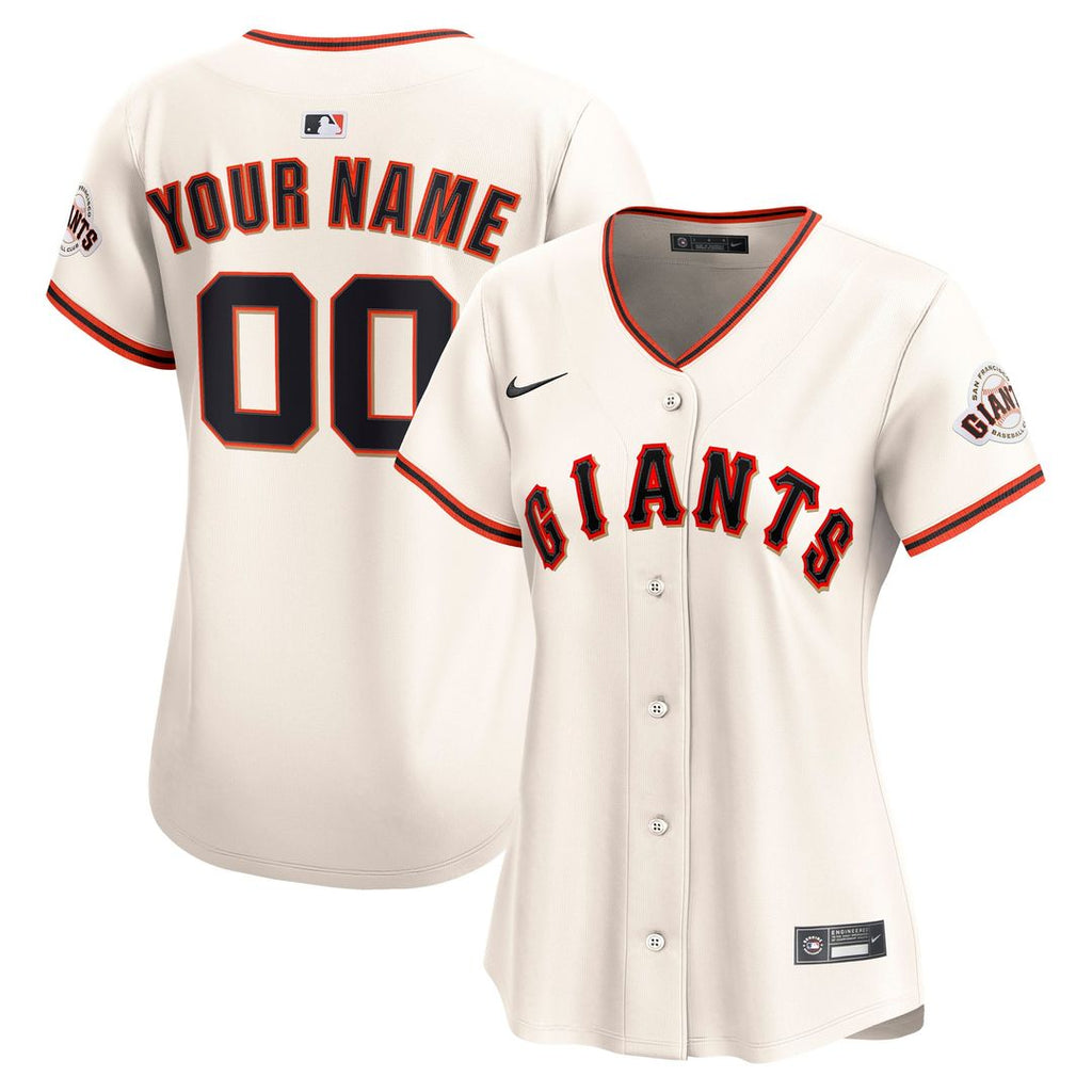 San Francisco Giants Nike Women's Home Limited Custom Jersey - Cream | MLB Fan Gear