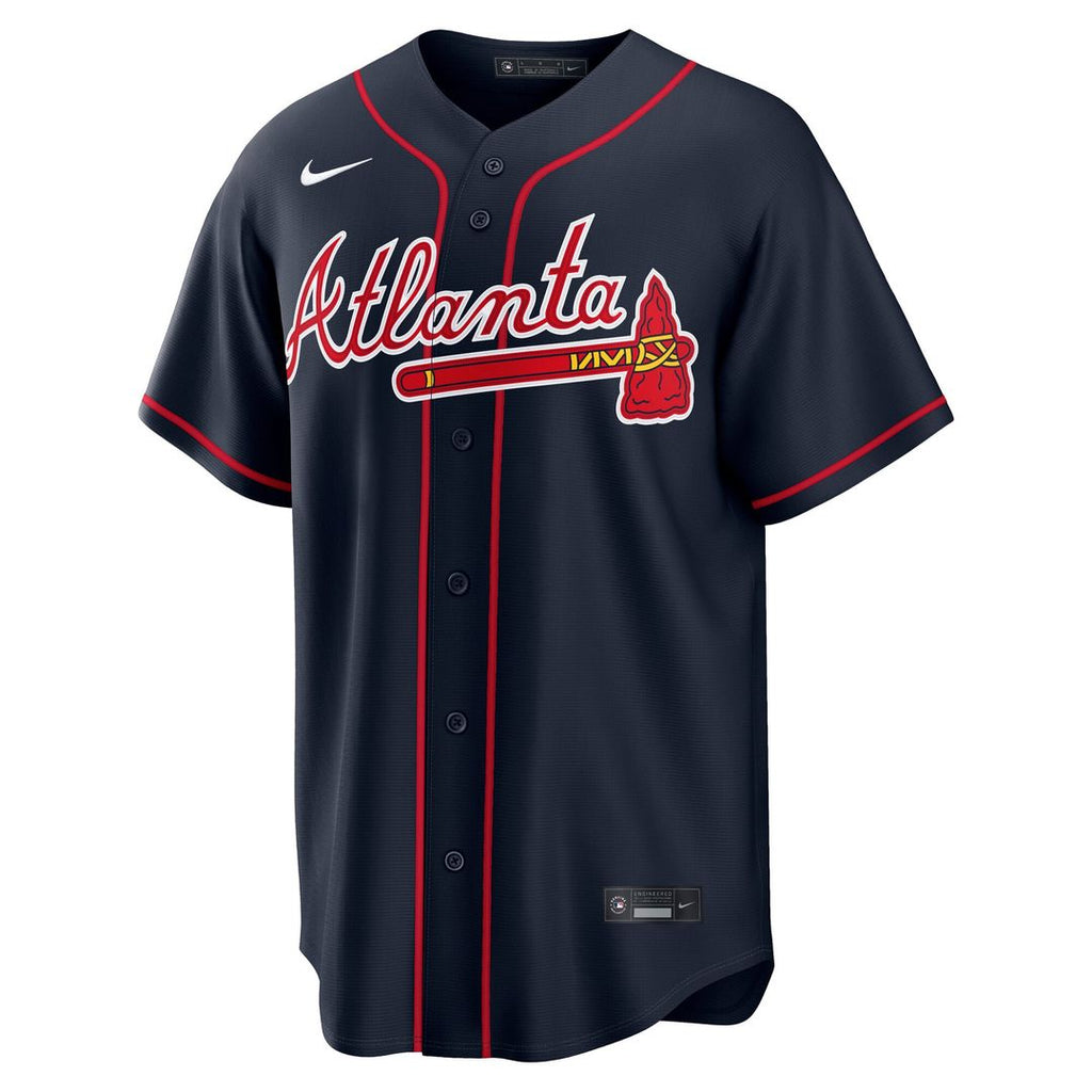 Ronald Acuña Jr. Atlanta Braves Nike Alternate Replica Jersey - Navy | MLB Fan Gear