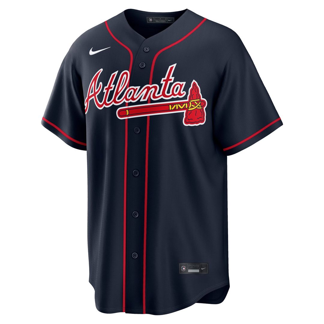 Ronald Acuña Jr. Atlanta Braves Nike Alternate Replica Jersey - Navy | MLB Fan Gear