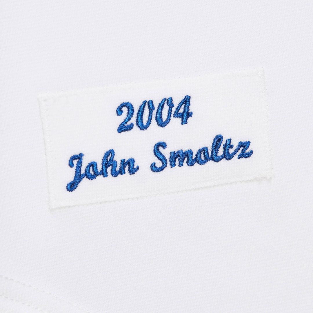 John Smoltz Atlanta Braves Mitchell & Ness 2004 Cooperstown Collection Authentic Throwback Jersey - White | MLB Fan Gear