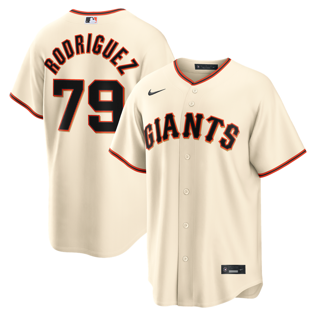 Jesus Rodriguez San Francisco Giants Nike Home Replica Jersey - Cream | MLB Fan Gear