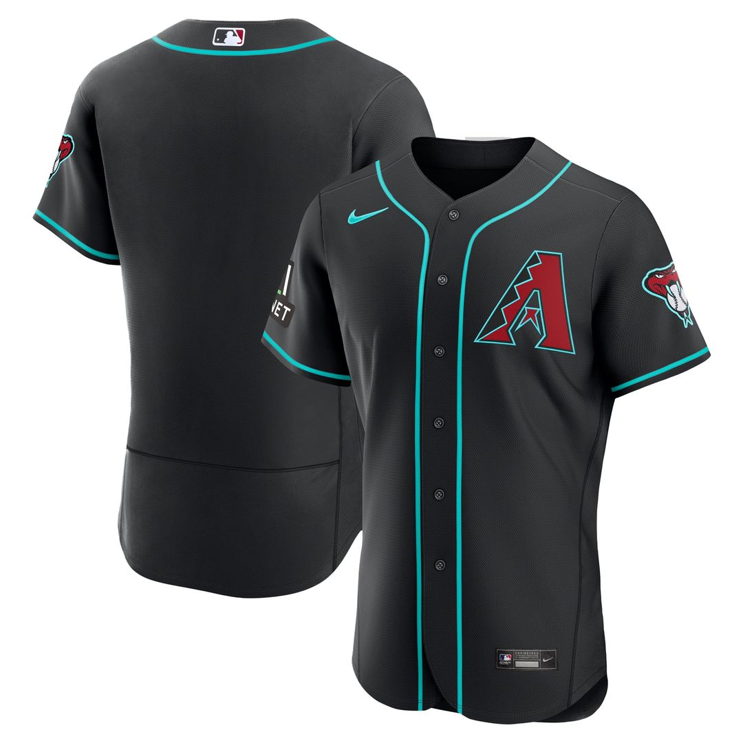 Arizona Diamondbacks Nike Alternate Authentic Jersey - Black | MLB Fan Gear